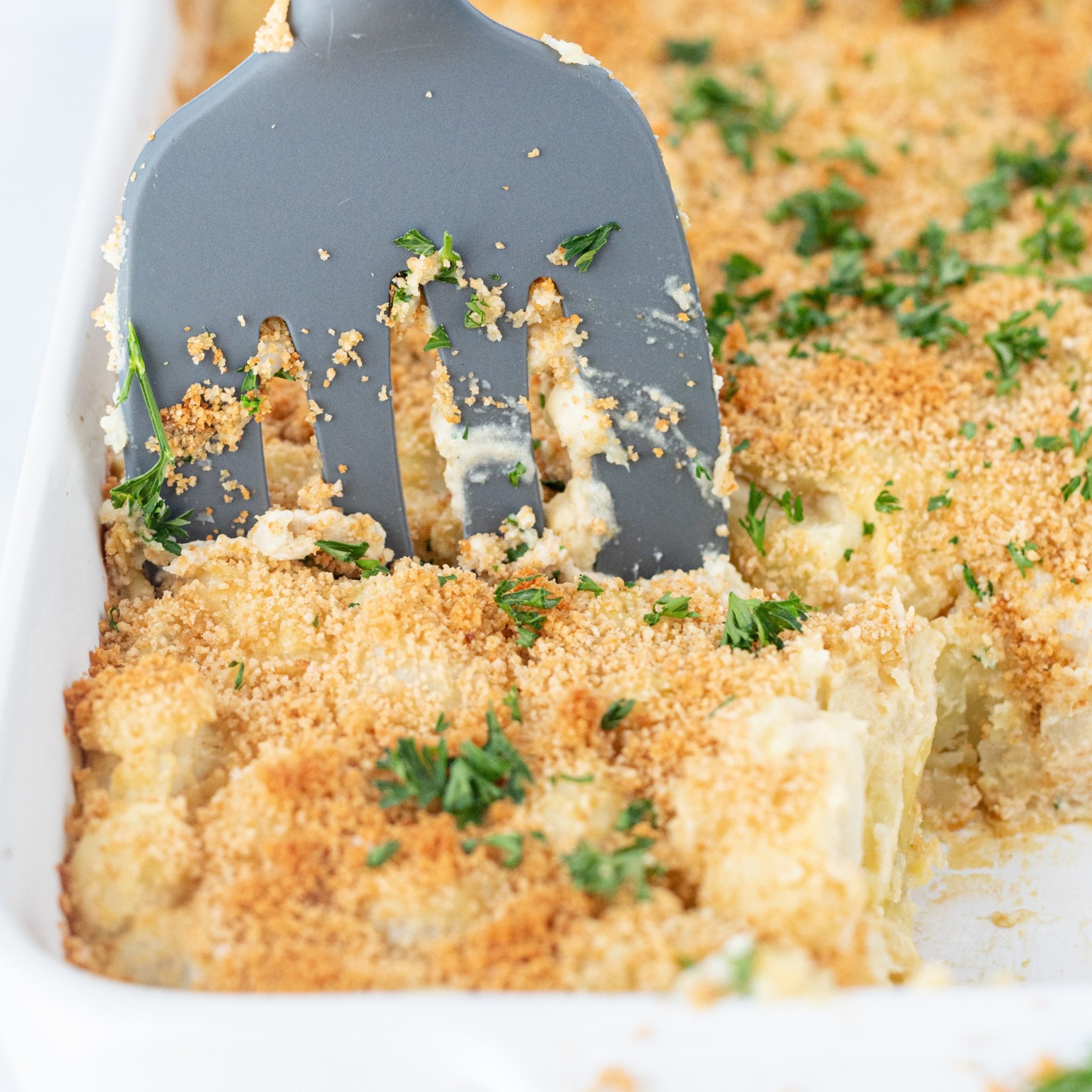 Vegan Cheesy Cauliflower Potato Casserole HealthyGirl Kitchen