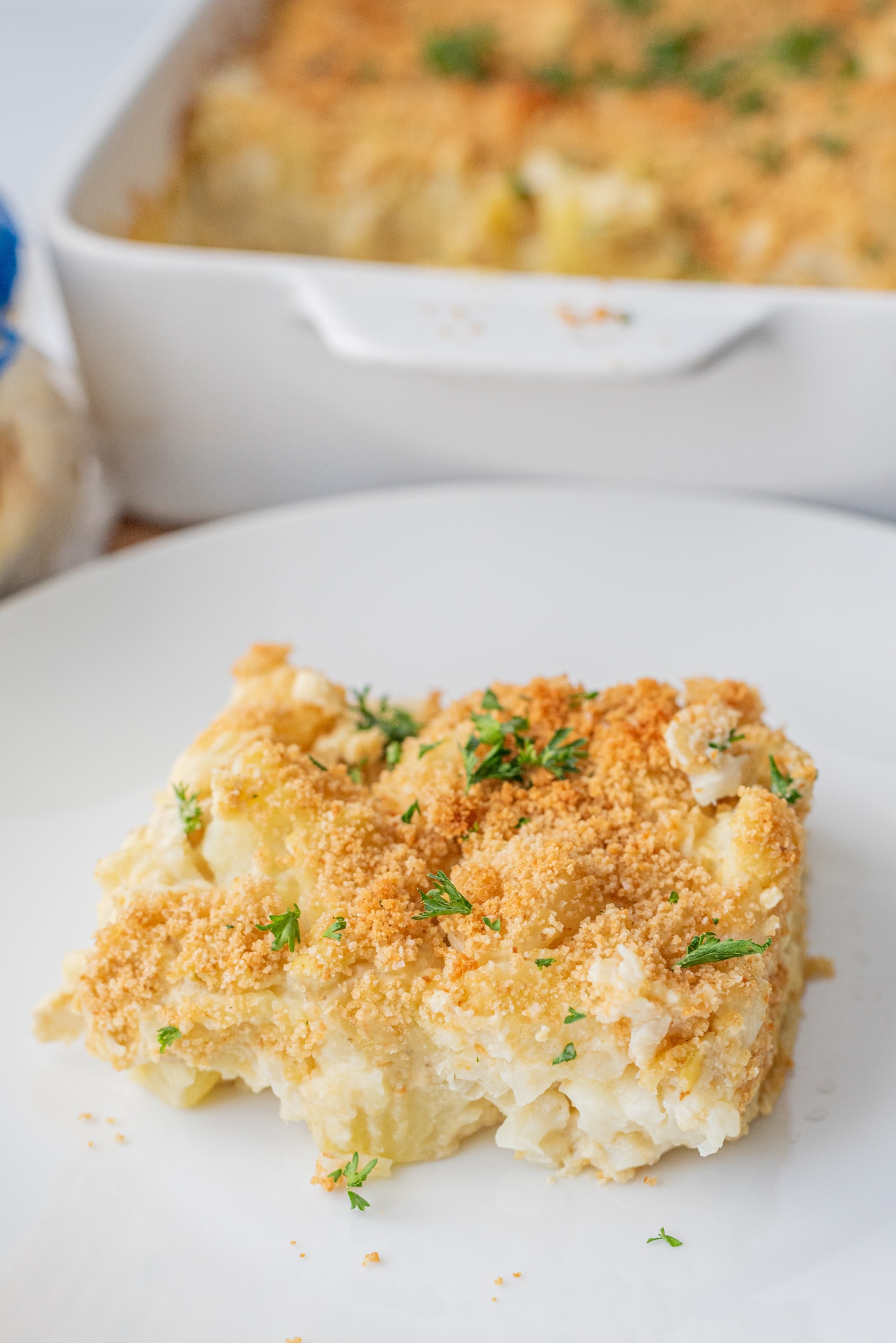 Vegan Cheesy Cauliflower Potato Casserole HealthyGirl Kitchen