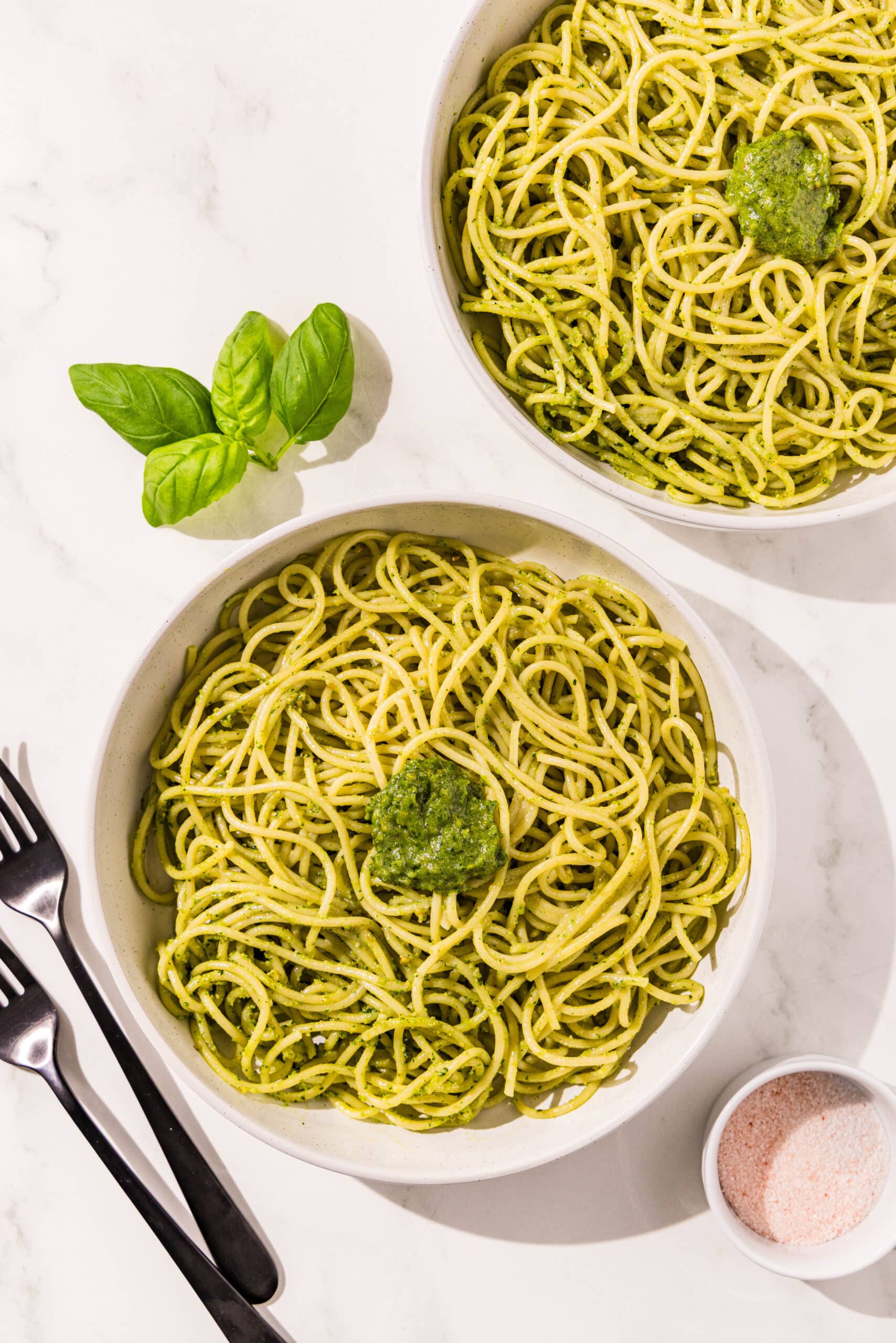 Vegan Pesto Pasta - HealthyGirl Kitchen