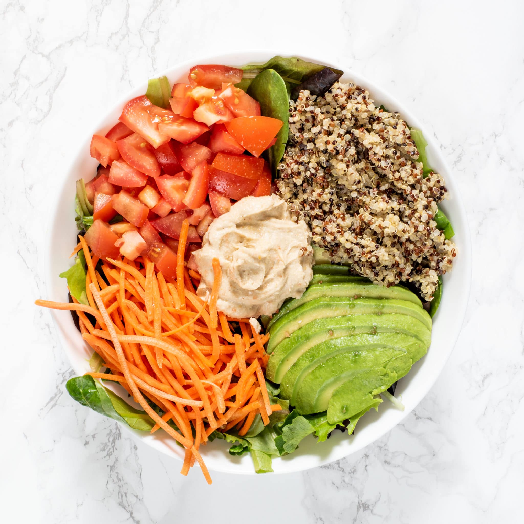 Easy Vegan Salad (Soy-free/GF) - HealthyGirl Kitchen
