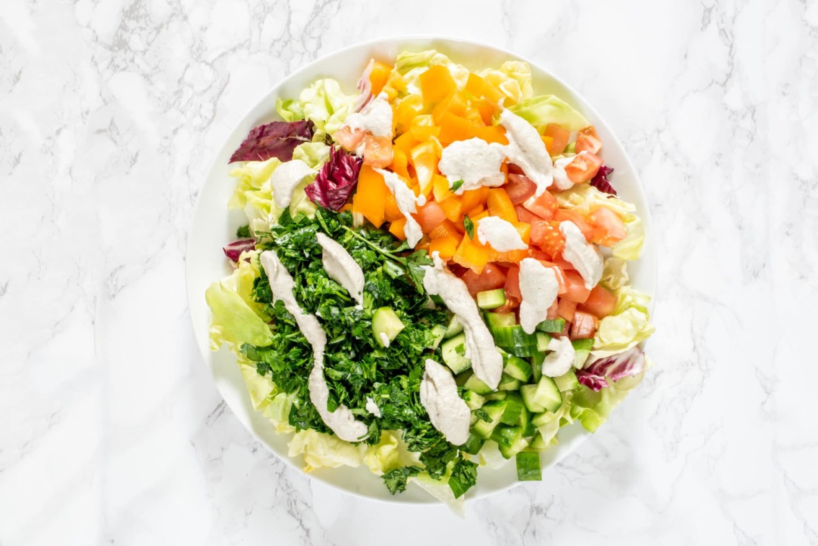 Detox Salad with Sunflower Seed Caesar Dressing (V/GF) Featured Image