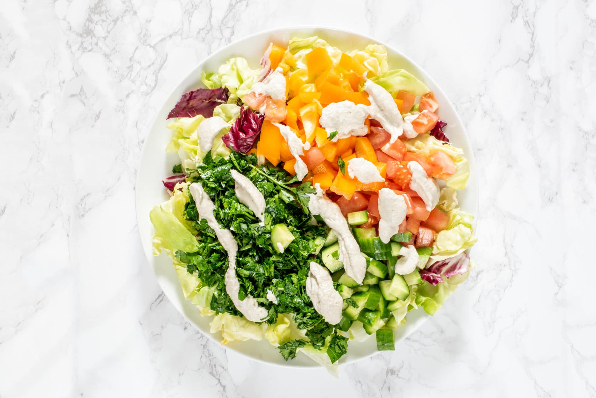 Detox Salad with Sunflower Seed Caesar Dressing (V/GF) - HealthyGirl Kitchen