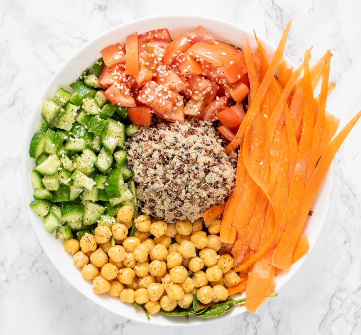 Vegan Rainbow Salad Bowl Featured Image