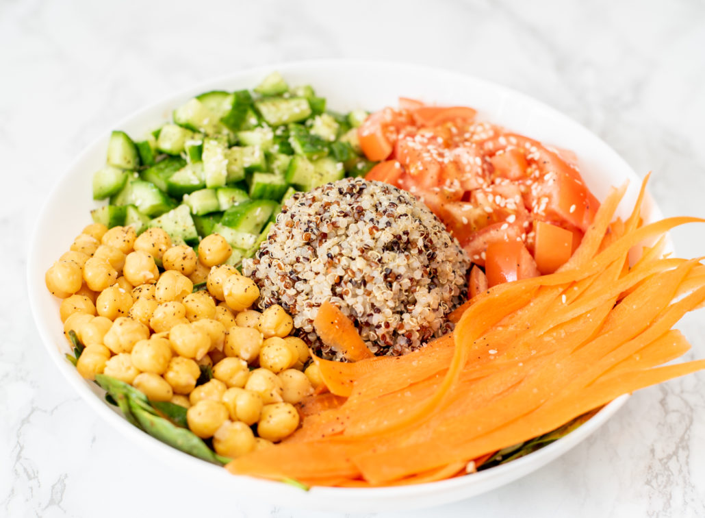 Vegan Rainbow Salad Bowl