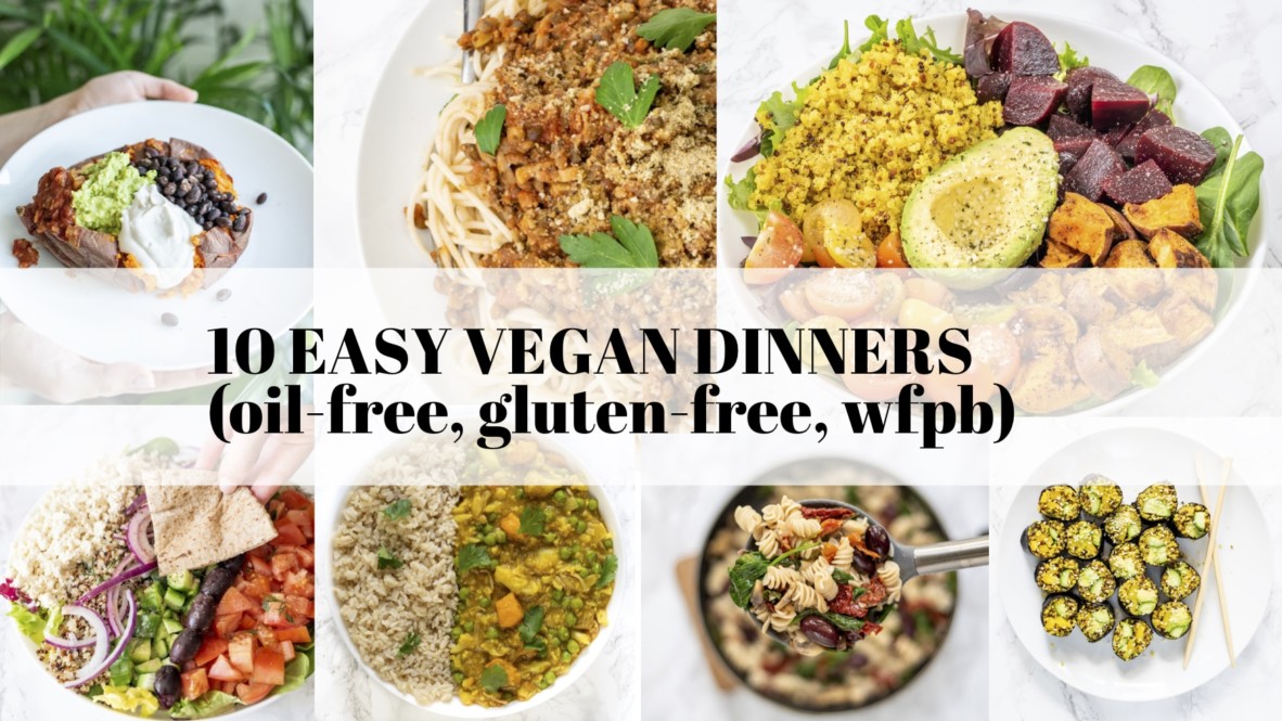 10 Easy Healthy Vegan Dinners Featured Image