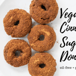 Vegan Cinnamon Sugar Donuts