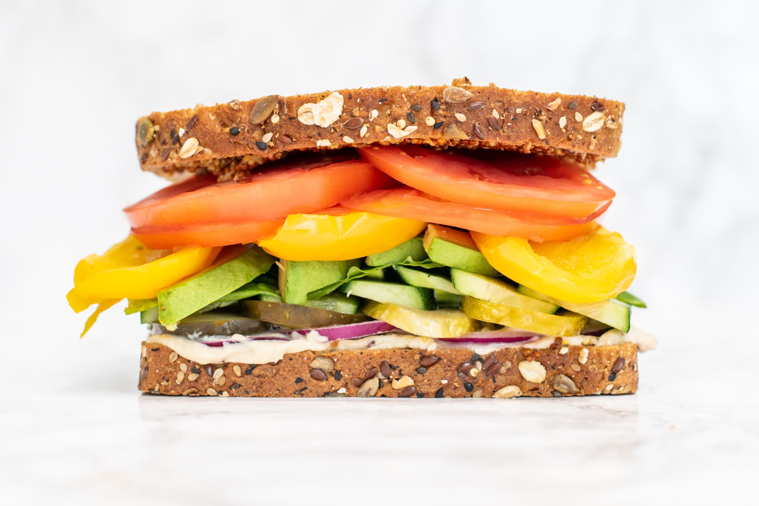 Ultimate Veggie Sandwich (oil-free) - HealthyGirl Kitchen