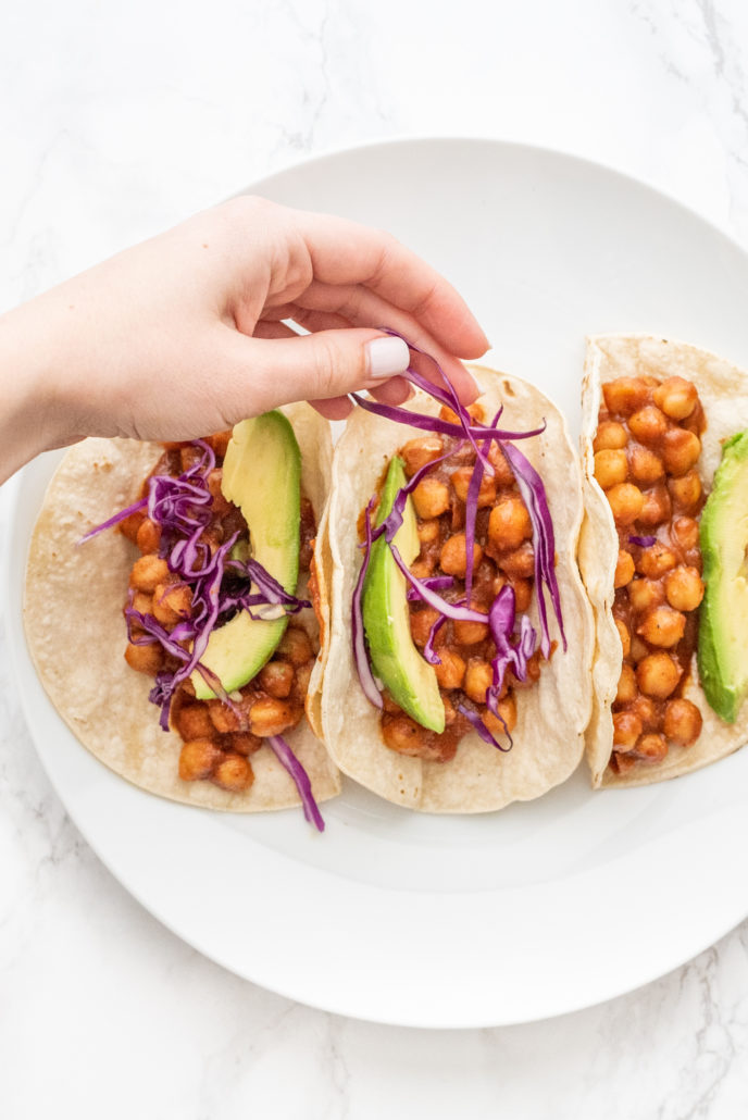 BBQ Chickpea Tacos