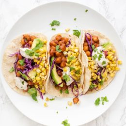 BBQ Chickpea Tacos (vegan, oil-free)