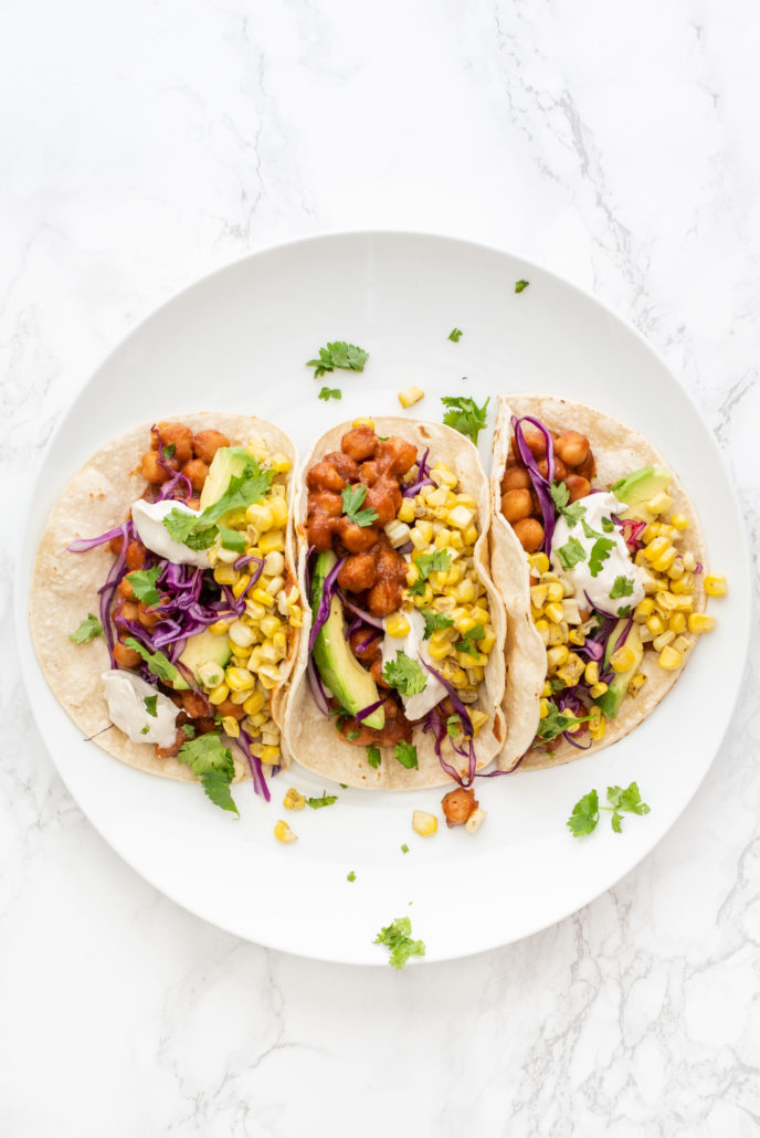 BBQ Chickpea Tacos