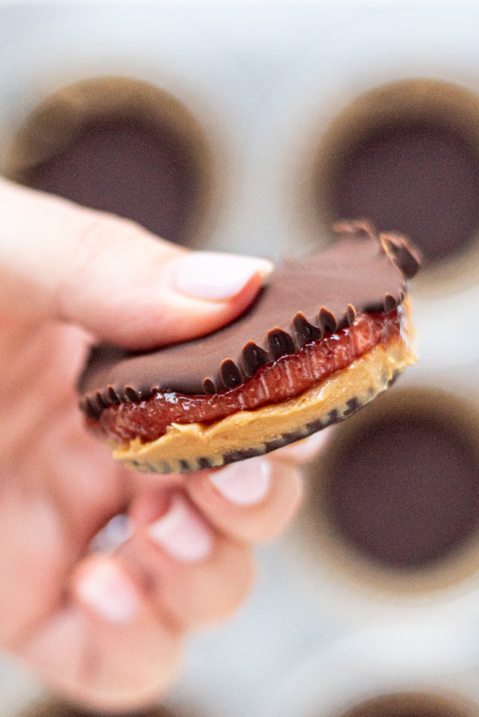 Vegan Peanut butter and jelly cups