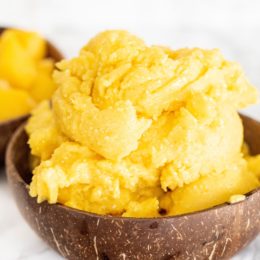 Mango Pineapple Turmeric Ice Cream (vegan + no added sugar)