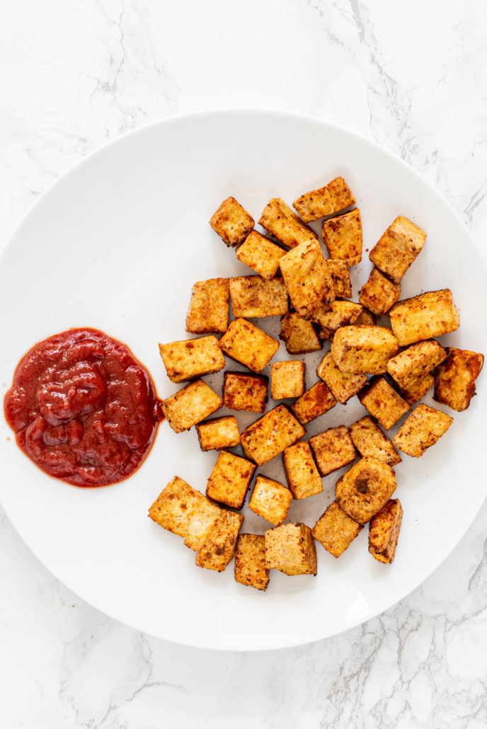Vegan Air-Fried Tofu Nuggets