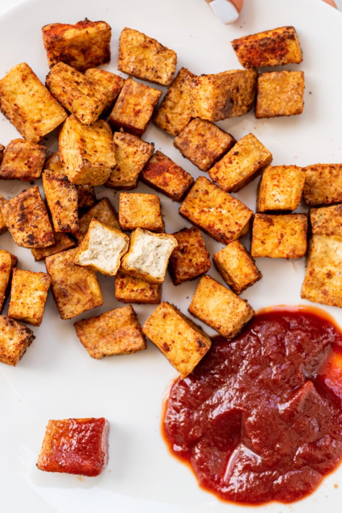 Vegan Air Fried Tofu Nuggets