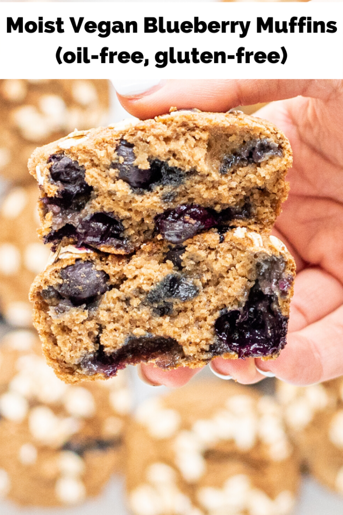 Moist Vegan Blueberry Muffins