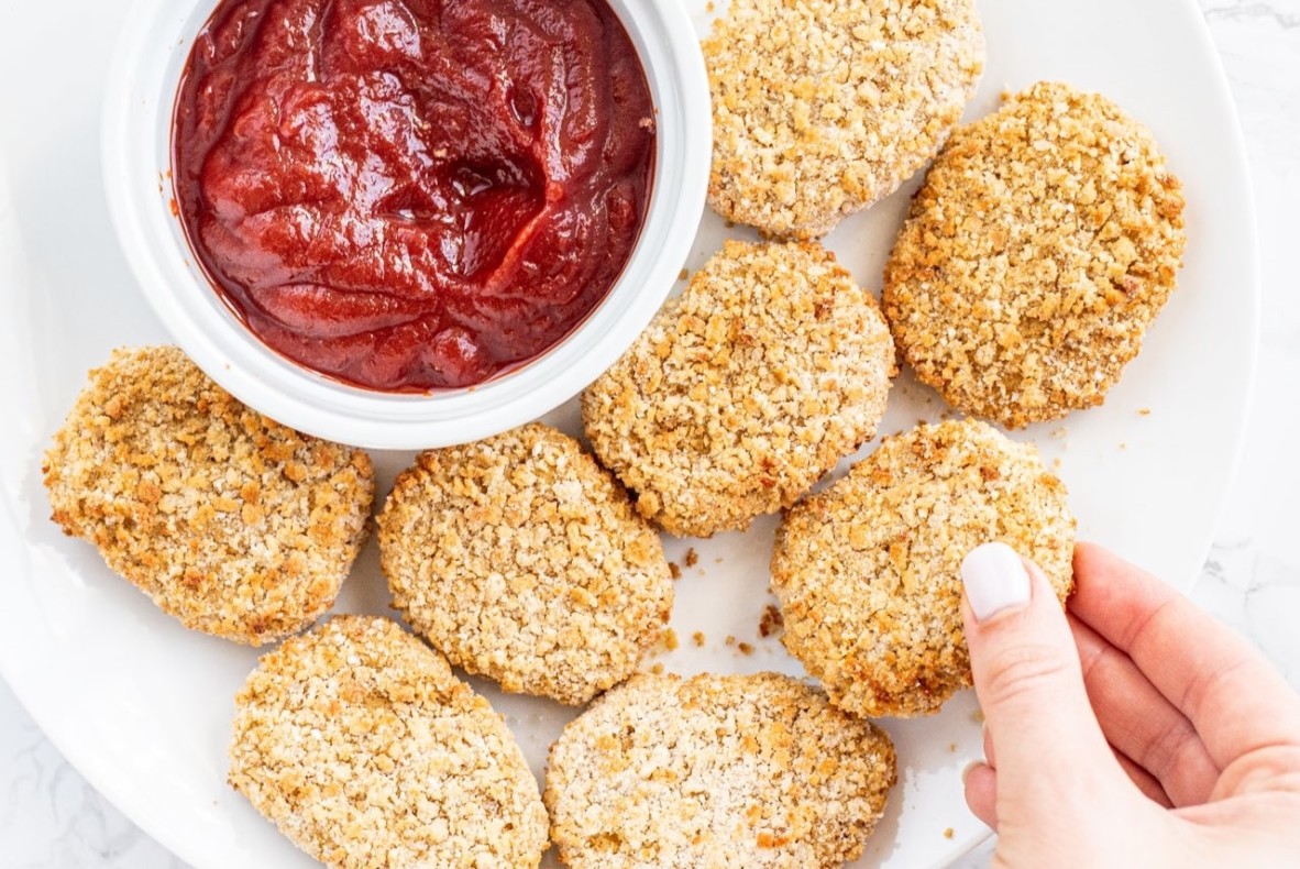 Crispy Chickpea Nuggets (oil-free) Featured Image