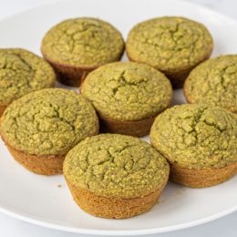 vegan gluten-free matcha muffins