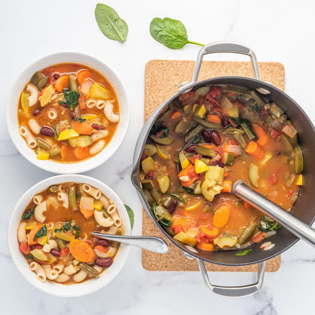 easy vegan minestrone soup
