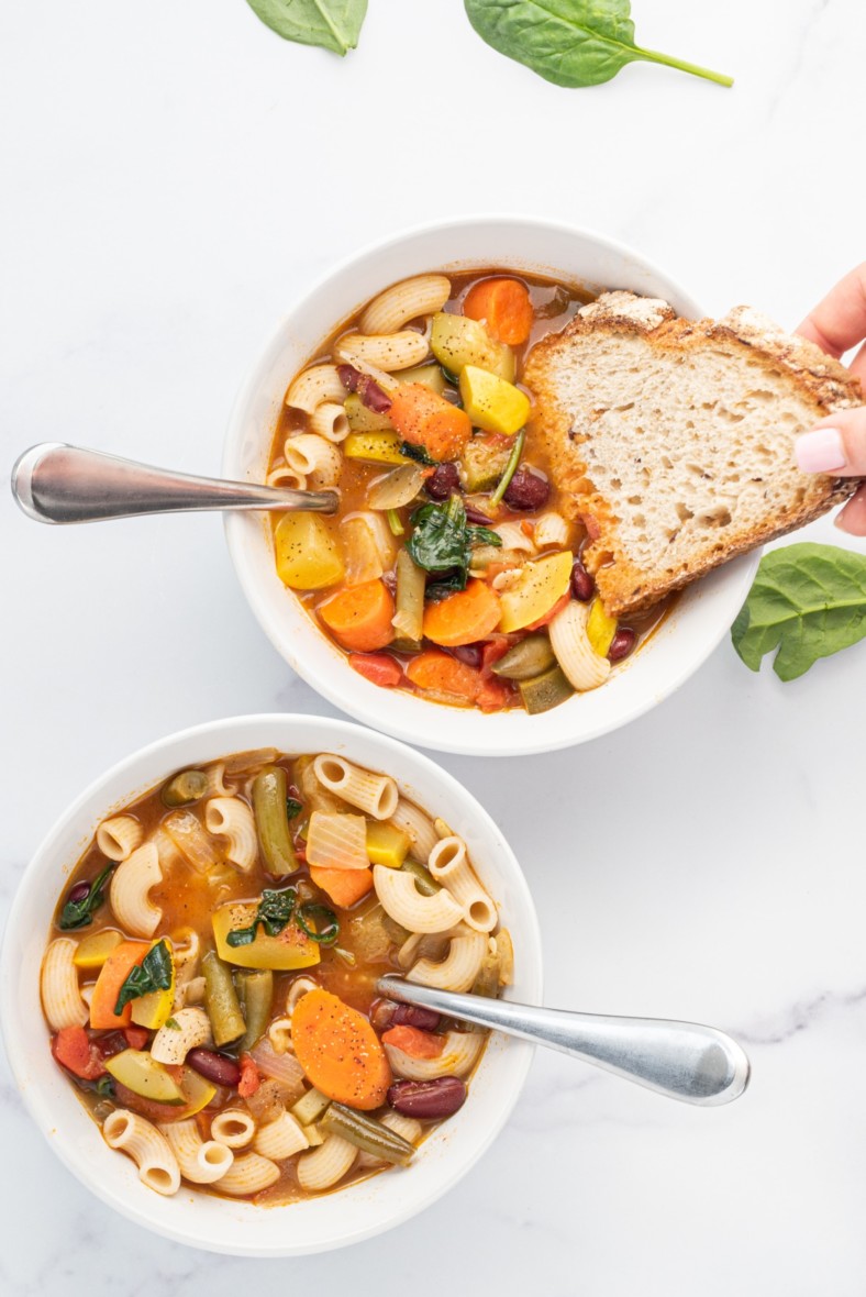 easy vegan minestrone soup