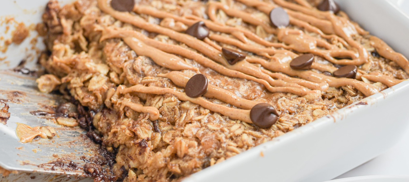 Vegan Snickers Baked Oatmeal