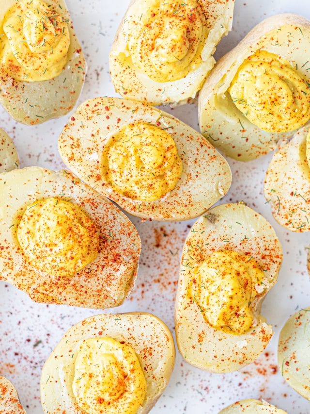 Vegan Deviled Eggs (made with potatoes!)