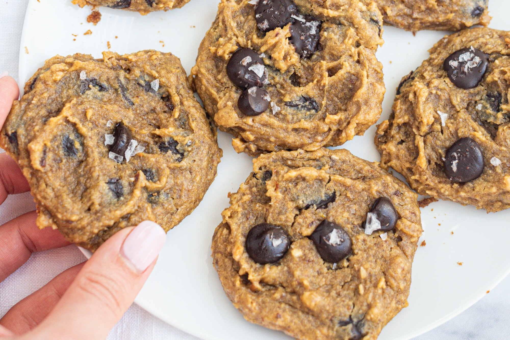 Vegan Chickpea Chocolate Chip Cookies HealthyGirl Kitchen