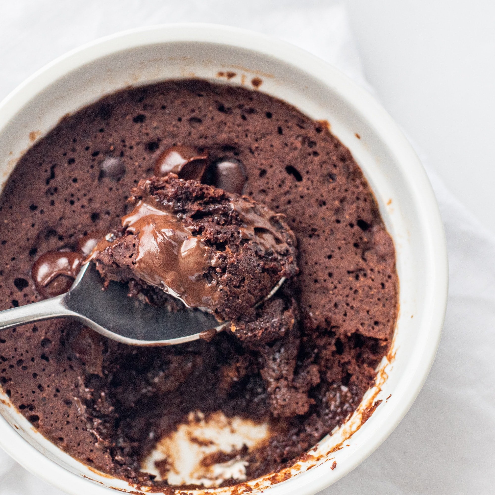 Vegan Chocolate Mug Cake (1-minute!) - HealthyGirl Kitchen