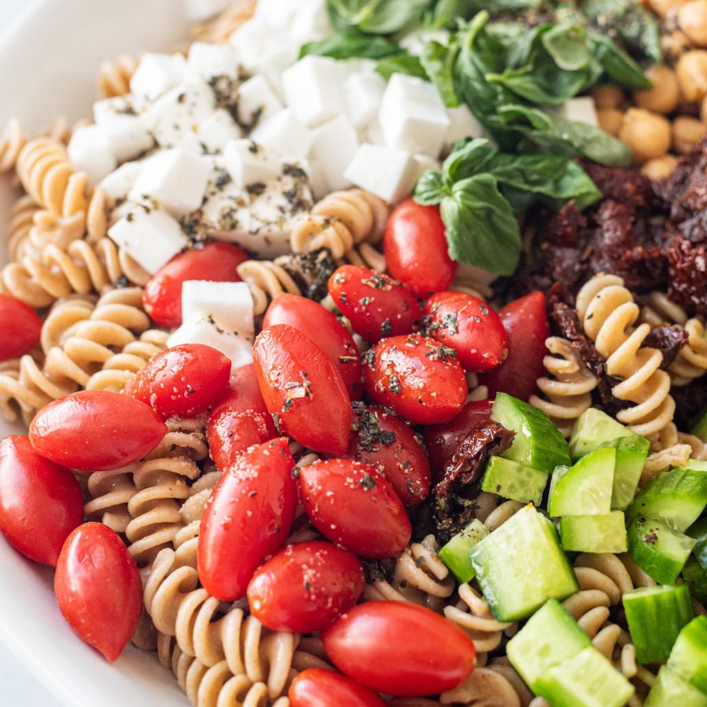 Vegan Greek Pasta Salad