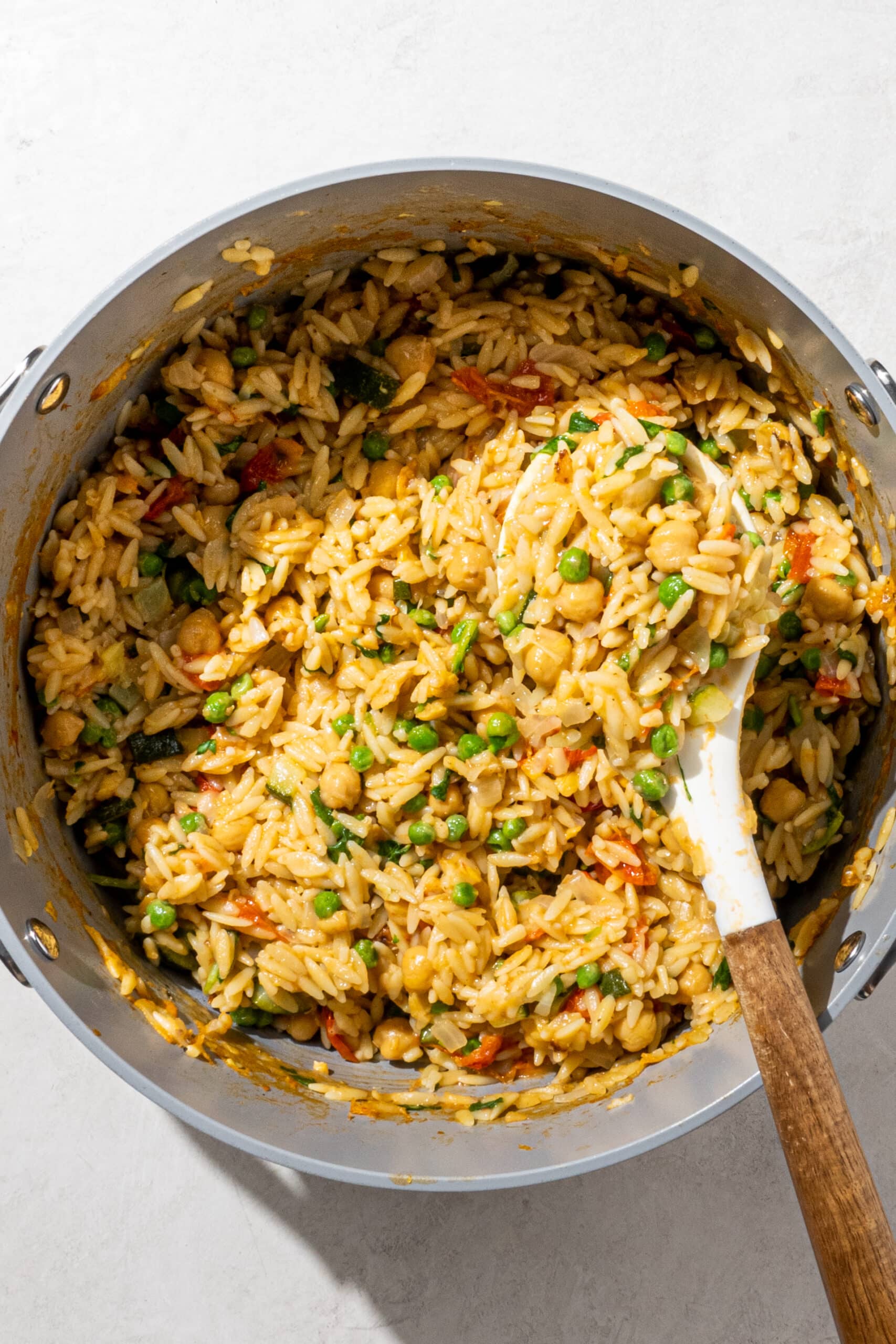 One-Pot Healthy Orzo (10 minute dinner!)-image