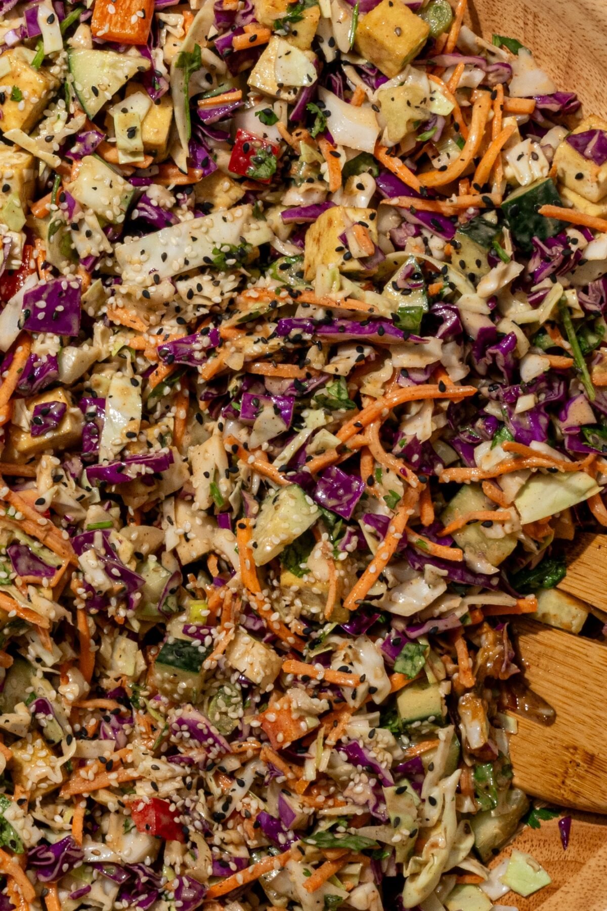 Thai Chopped Salad close up.