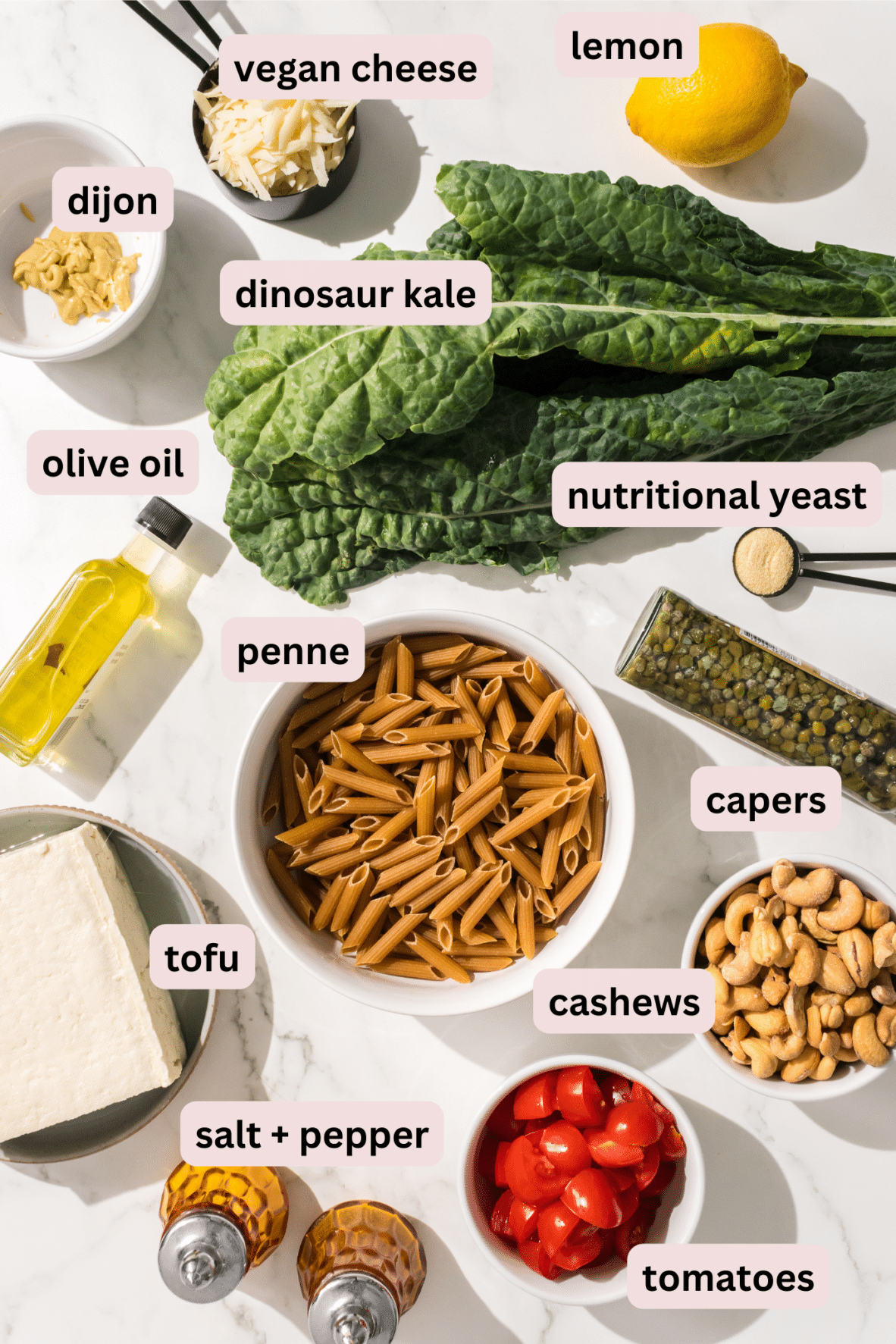 Vegan Caesar Salad Ingredients