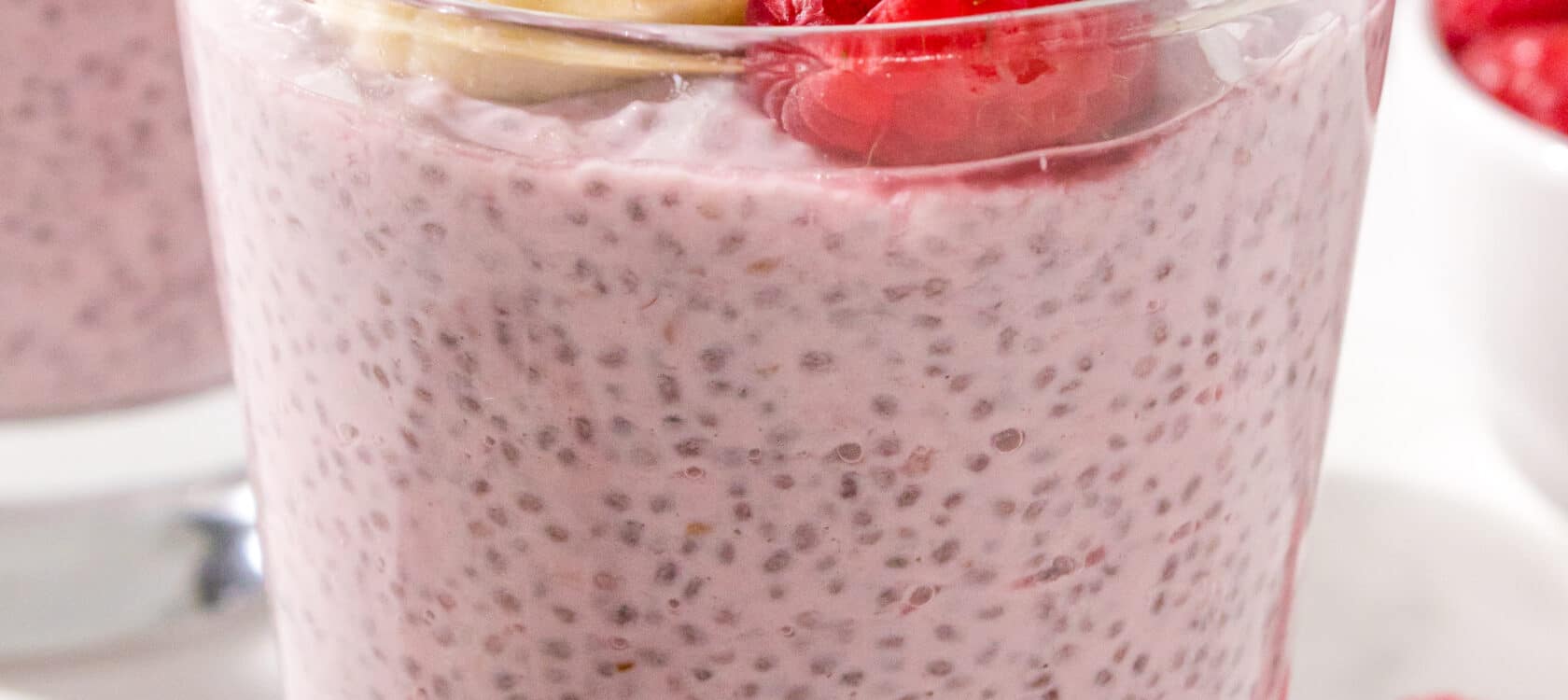 Raspberry Chia Pudding (dairy free!)