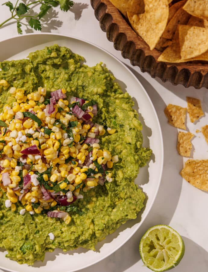 Corn Salad with Guacamole