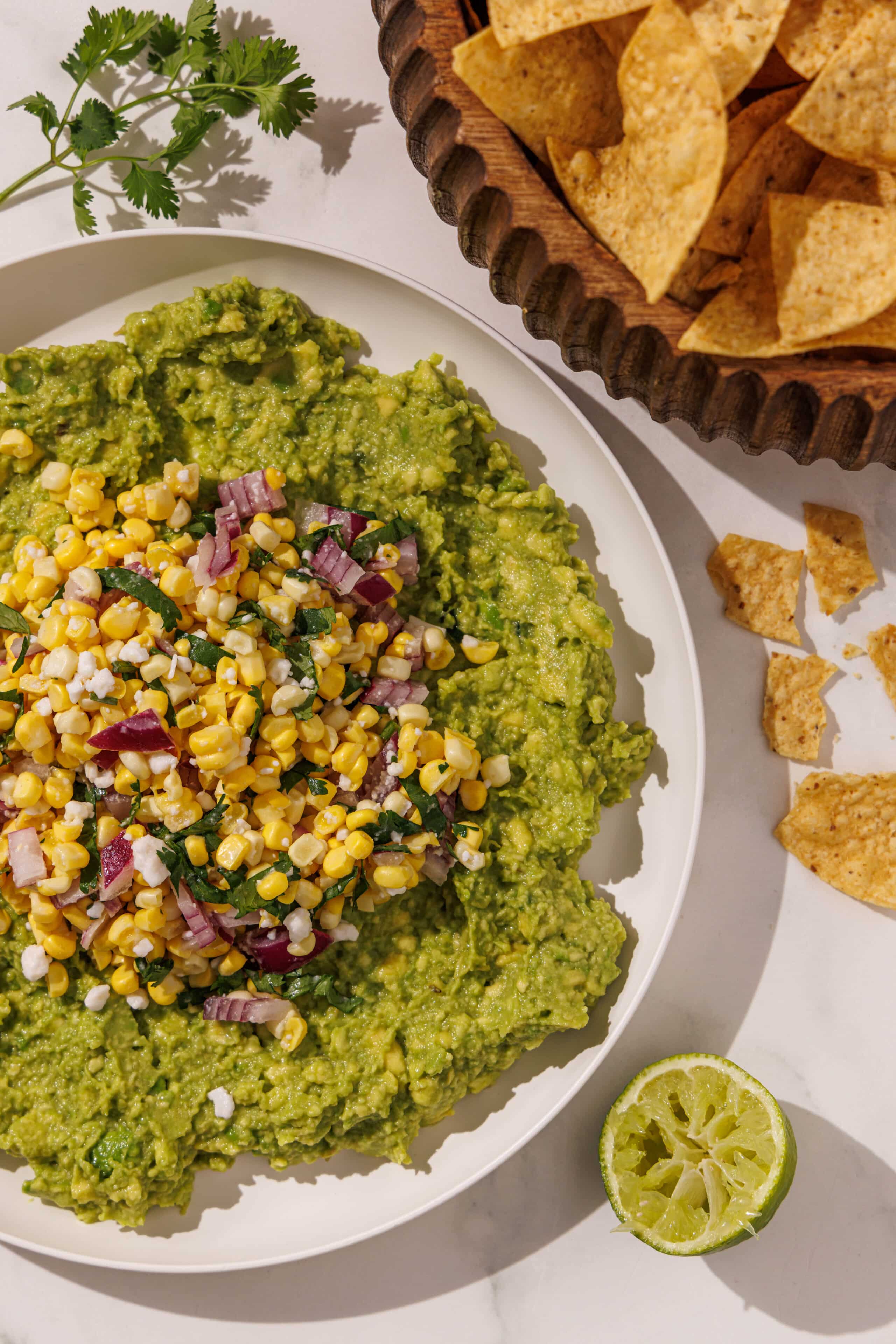 Corn Salad with Guacamole