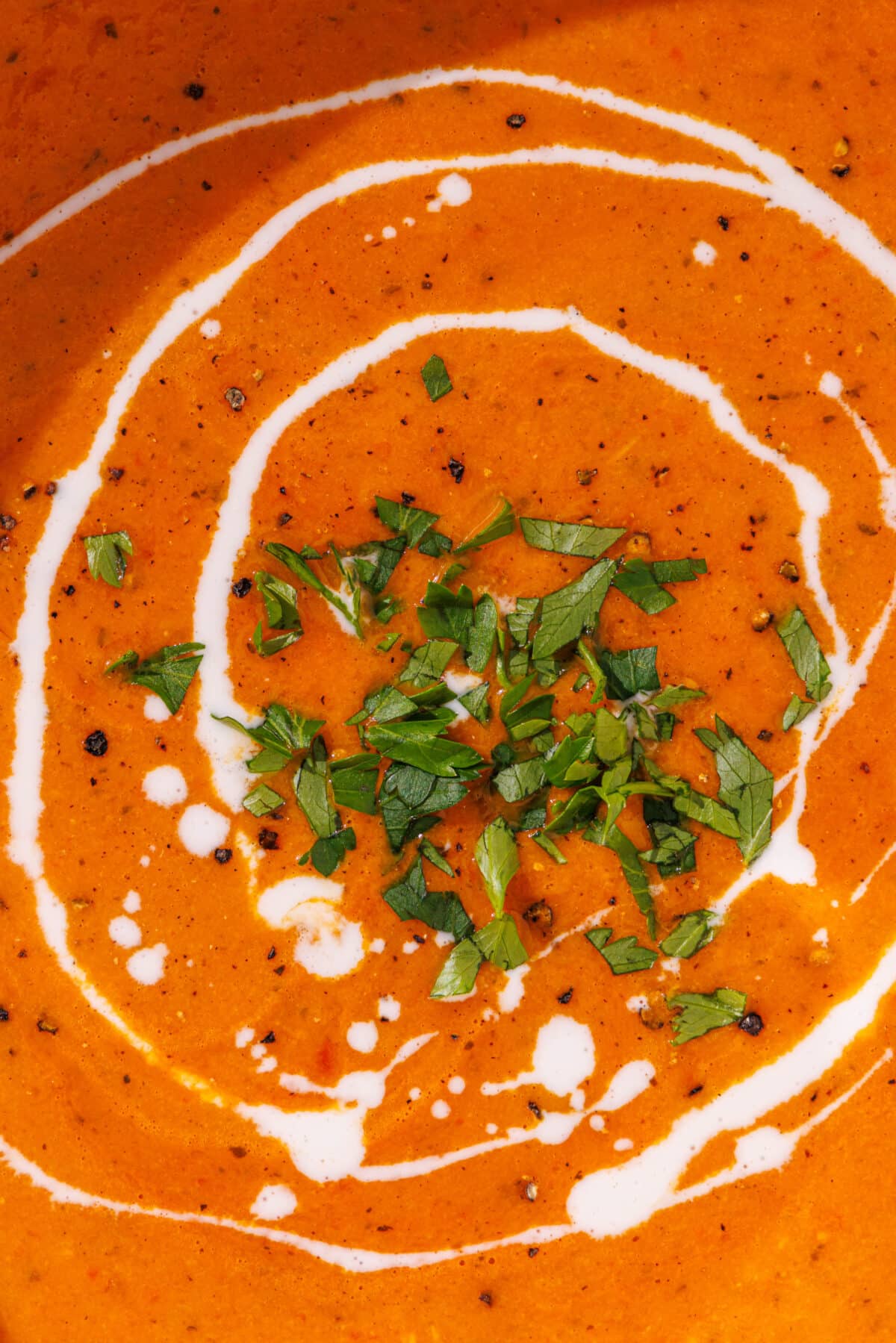 A close up of the glowing skin soup.