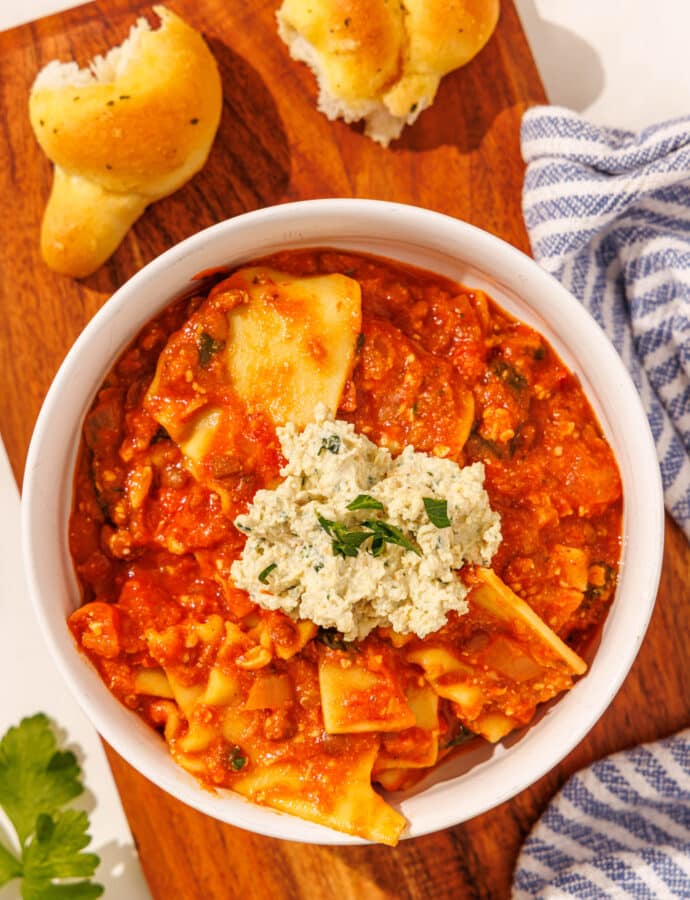 Lasagna Soup