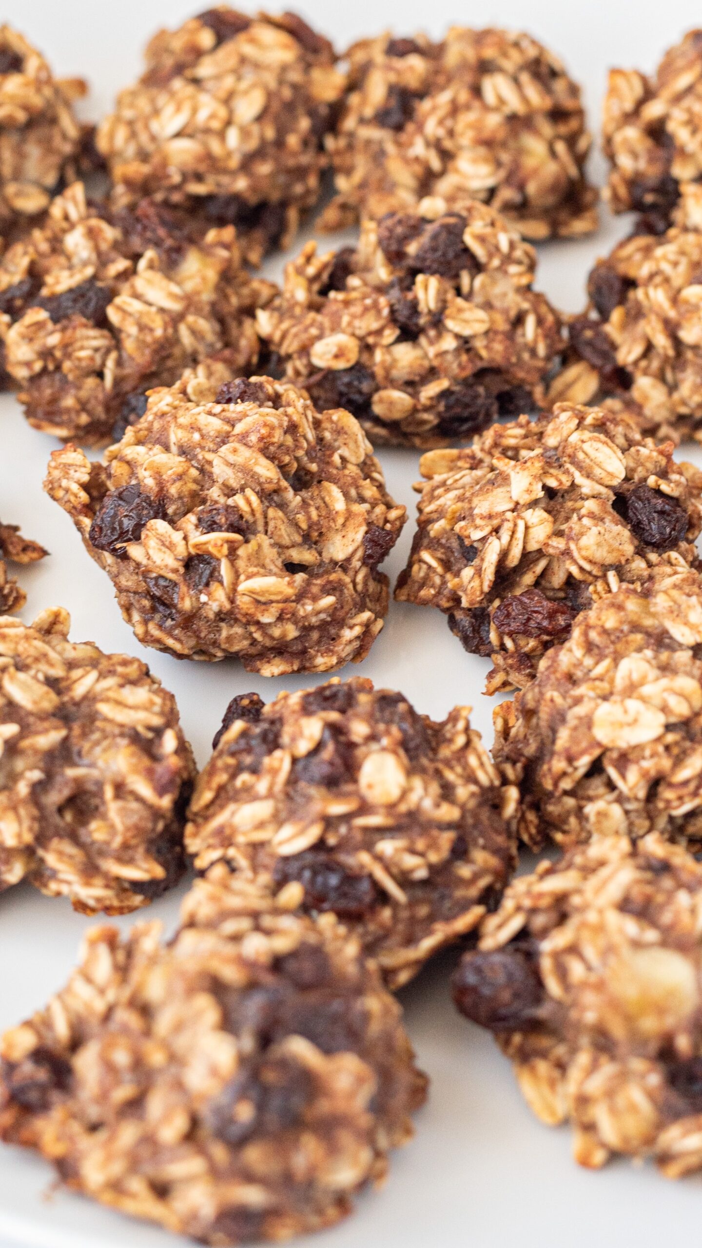 3-Ingredient Oatmeal Banana Bites on a white plate.